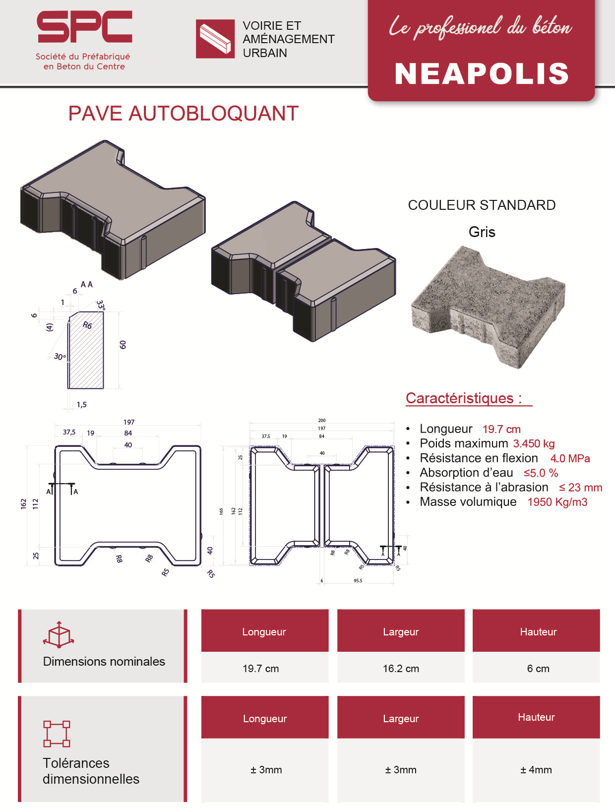 Pavé Autobloquant Neapolis